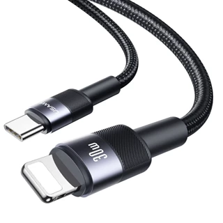 کابل تبدیل USB-C به لایتنینگ یوسمز مدل USAMS SJ729-30W طول 1.2 متر